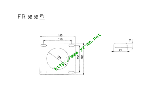 滤油网清洁盖FR尺寸图
