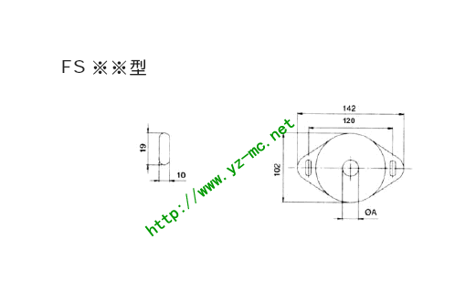 滤油网清洁盖FS尺寸图